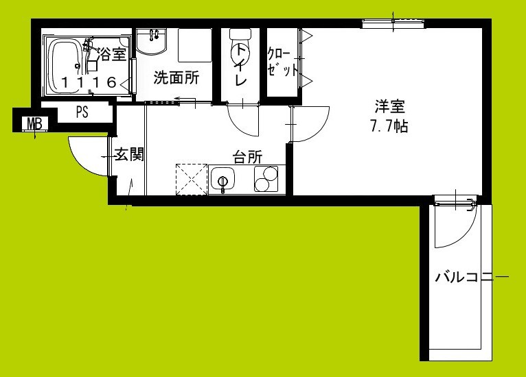 フジパレス上野芝Ⅴ番館 間取り