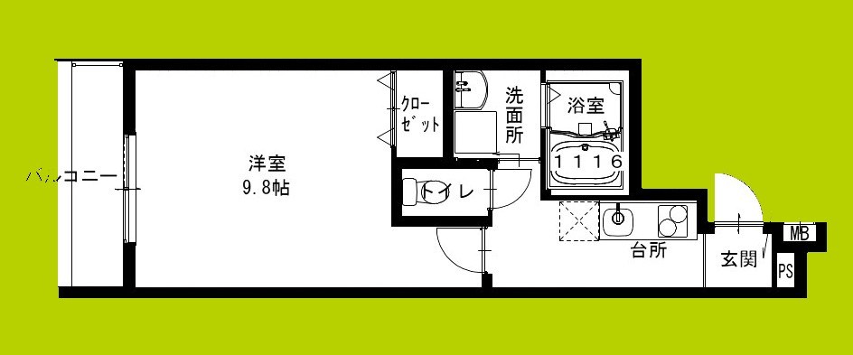 フジパレス上野芝Ⅲ番館 間取り