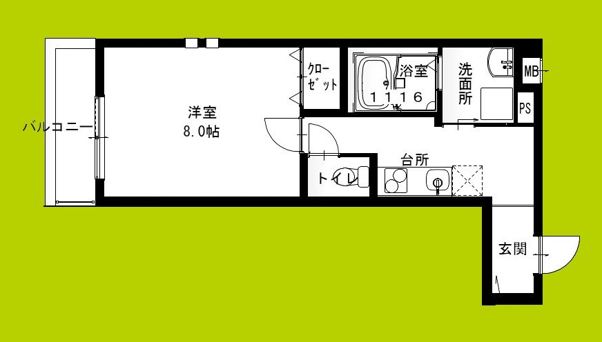 フジパレス上野芝Ⅲ番館 間取り