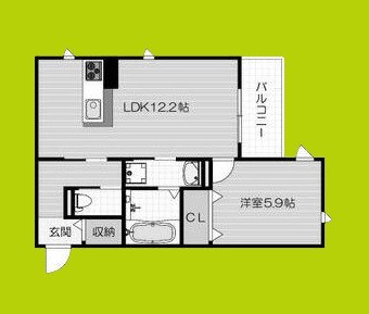 ユアメゾン針中野南 間取り
