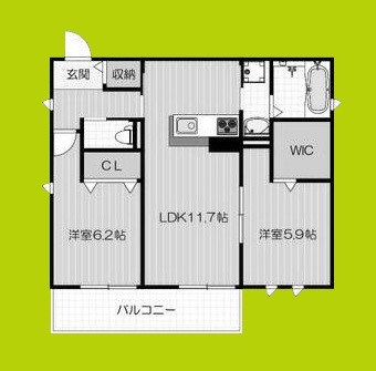 ユアメゾン針中野南 間取り