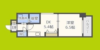 フロンティアタワー九条Ⅱ 間取り