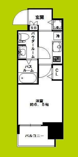 スワンズシティ北堀江 間取り