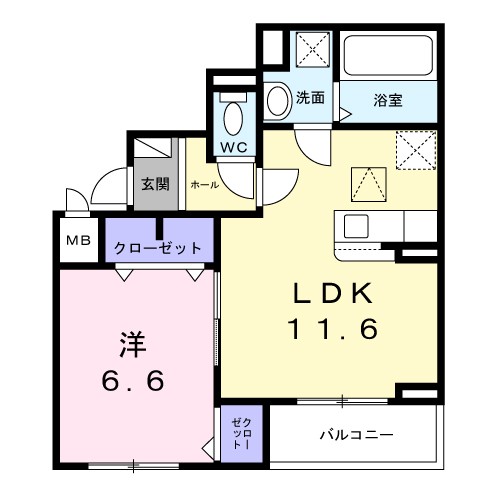 コンパル・りんくう 間取り