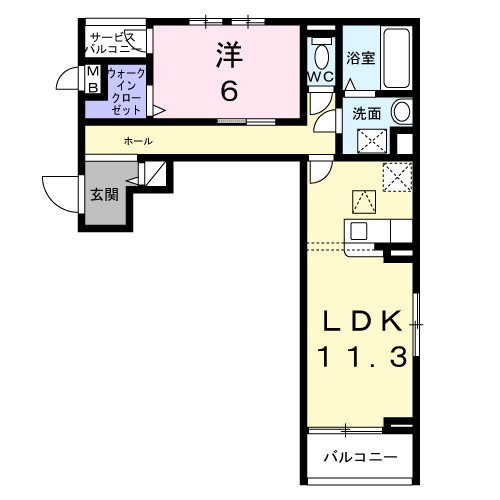 コンパル・りんくう 間取り