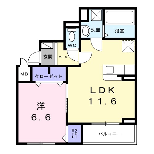 コンパル・りんくう 間取り