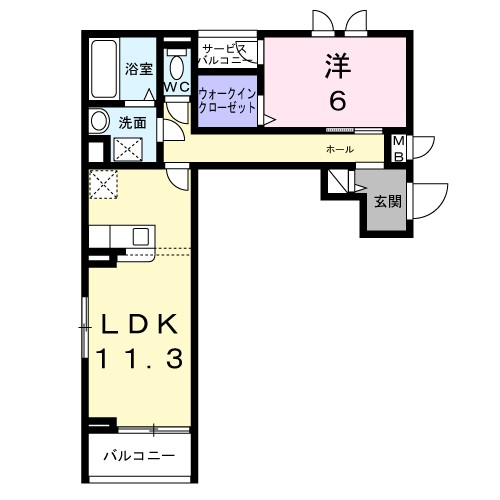コンパル・りんくう 間取り図