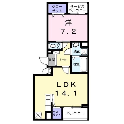 コンパル・りんくう 間取り
