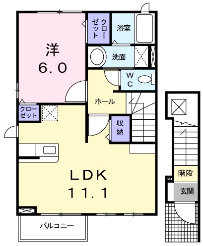 サニークレールＡ棟 間取り