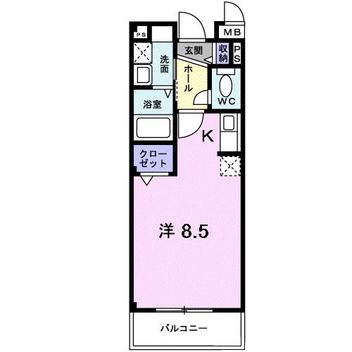 ハイツ　北三国 間取り