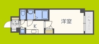 プレサンス谷町リーベ 間取り