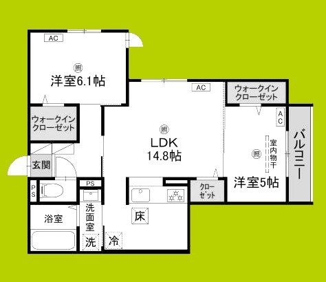 D-ROOM・MB 間取り