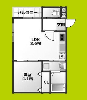 ALEGRIA宮之阪 間取り
