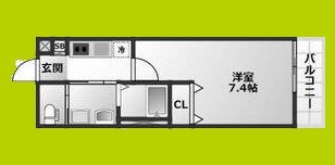 ALEGRIA宮之阪 間取り