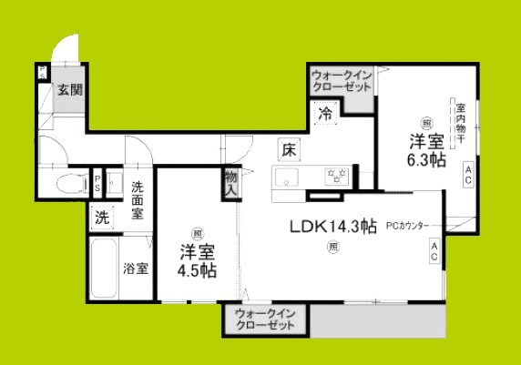 D-ROOM・MB 間取り