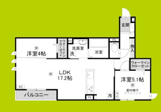 D-ROOM・MB 間取り