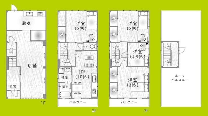 北田辺２丁目戸建 間取り