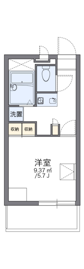 レオパレス七道 間取り