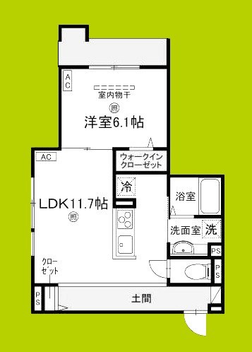 (仮称)D-ROOM橋波東之町　東棟 間取り