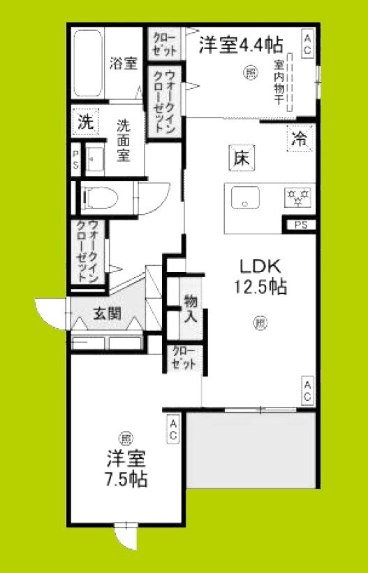 Armojour　B棟 間取り