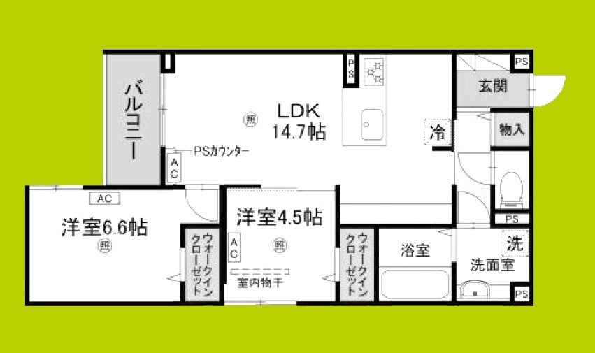 Armojour　B棟 間取り