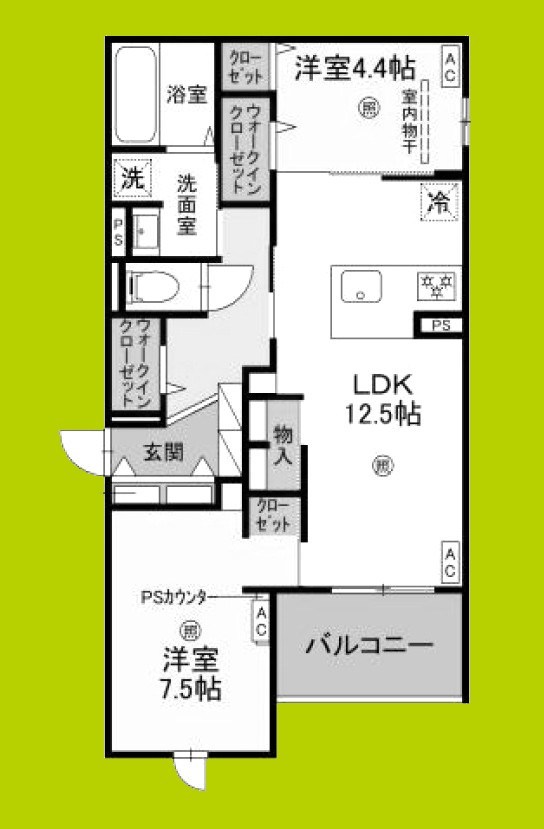 Armojour　B棟 間取り