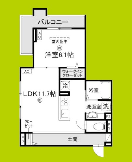 (仮称)D-ROOM橋波東之町　東棟 間取り