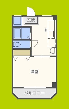 双輪建物第八コーポ 間取り