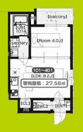 F　SEAM　南田辺 間取り