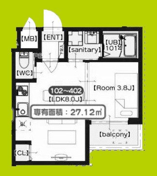 F　SEAM　南田辺 間取り