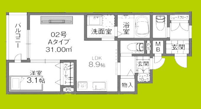 グローハイツ喜連サウス 間取り