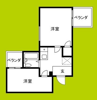 アメニティー新高二番館 間取り