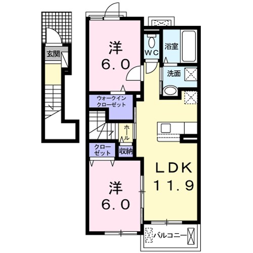 クレースト忠岡 間取り