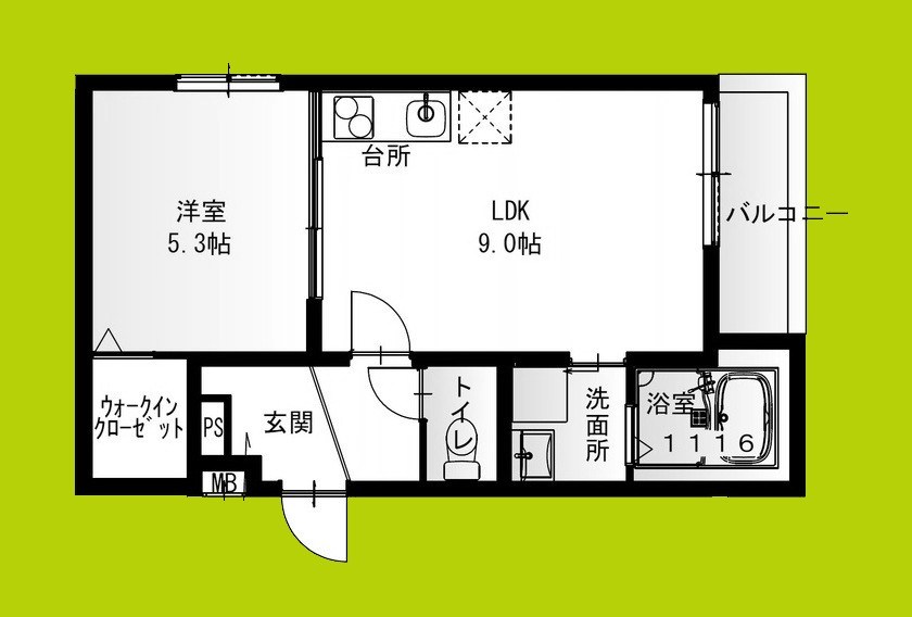 フジパレス松ノ浜 間取り