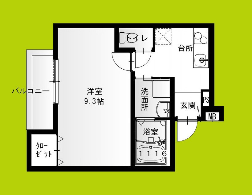 フジパレス長洲中通Ⅱ番館 間取り
