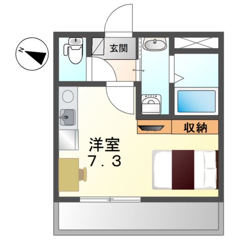 リバパレス靭公園 間取り
