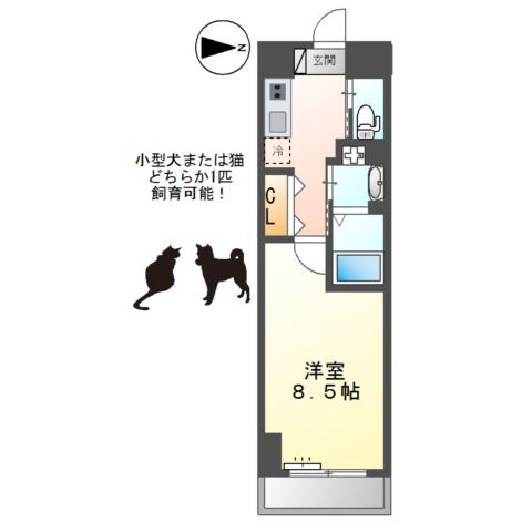 エイチ・ツーオー新深江 間取り