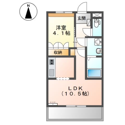 オオミネ　Ｓｑｕａｒｅ　１０ 間取り