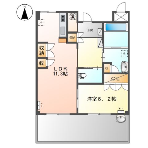 グランデ上牧 間取り