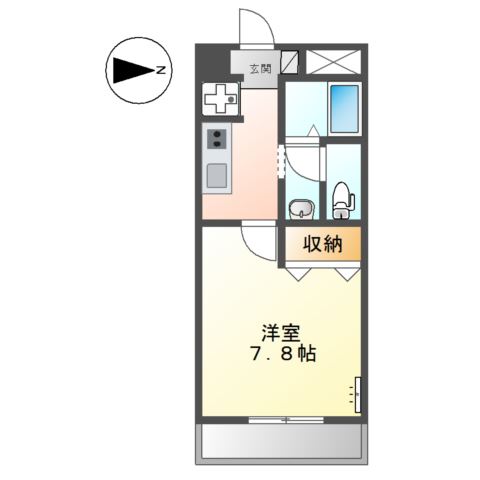 コンフォール深田 間取り