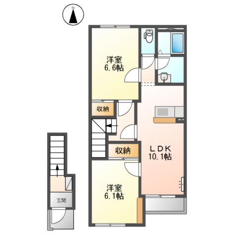 コンフォルト三日市 間取り