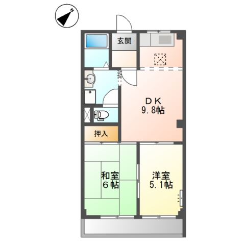 パレスさくらＢ 間取り