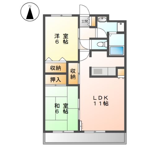 ビエンフェオークラ 間取り