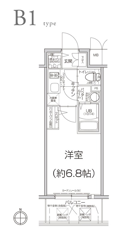 エスリード大阪京橋フロレゾン 間取り