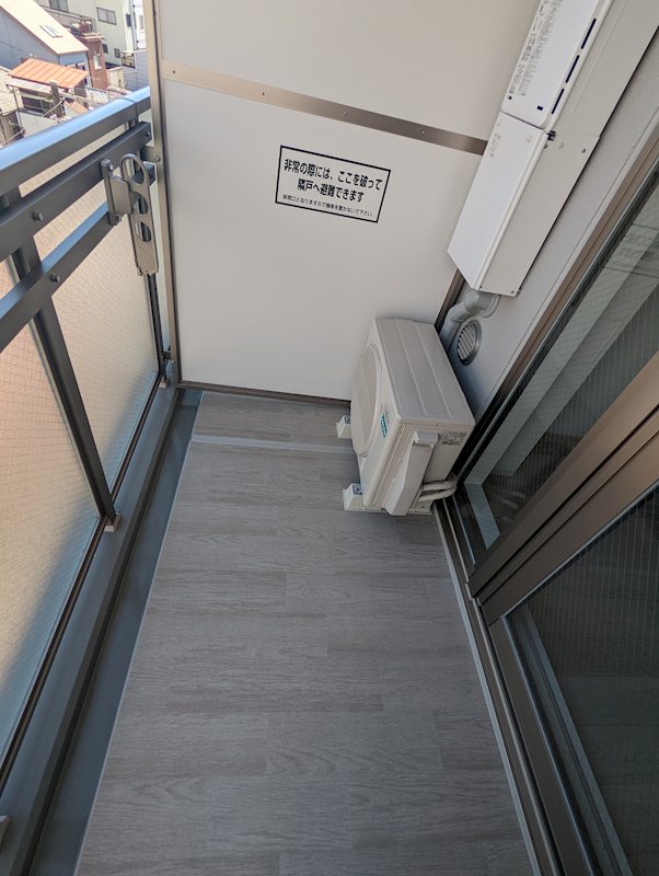 エスリード弁天町NORTH RESIDENCE ベランダ