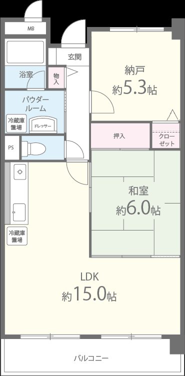グランシャリオ久米田 間取り