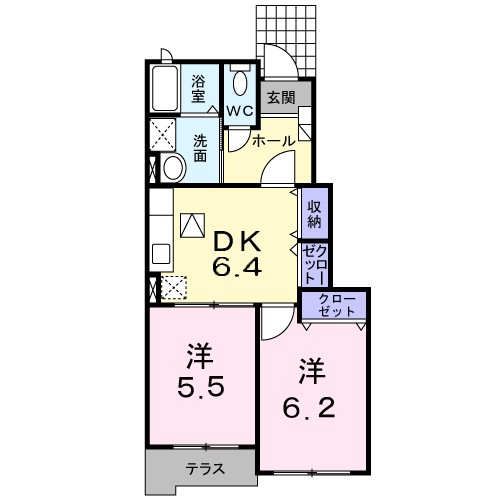 シェ　モア　Ⅰ 間取り