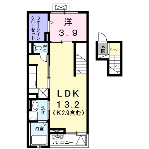 グゥテェ　ライゼ　Ｂ 間取り