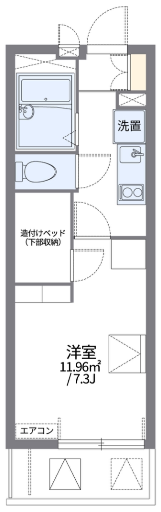 レオパレス幸 間取り