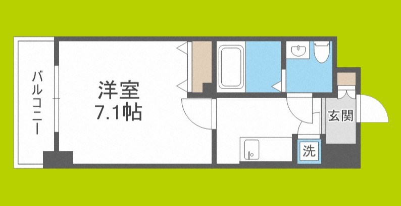 レジュールアッシュ大阪城NORD 間取り